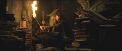 Gandalf en el archivo de Gondor